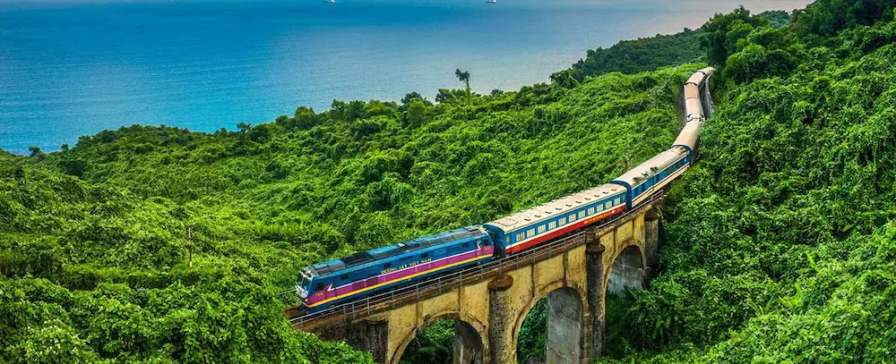 Muévete en tren por los preciosos campos de Vietnam